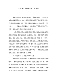 小学班主任教师个人工作总结