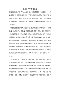 小班下半年工作总结