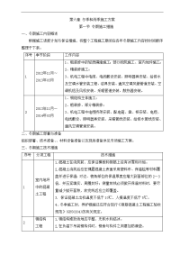 第六章 冬季和雨季施工方案