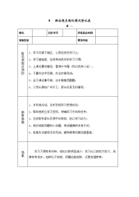 后进生转化情况登记表