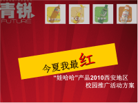 【策划】娃哈哈“今夏我最红”2010校园活动推广方案