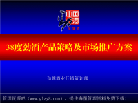 138度劲酒产品策略及市场推广方案