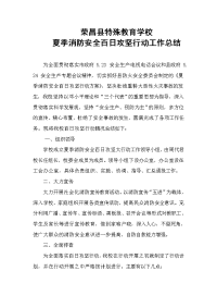 夏季消防安全百日攻坚行动工作总结