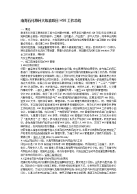 南海石化惠州大炼油项目hse工作总结