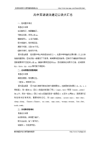 英语语法速记口诀大汇总