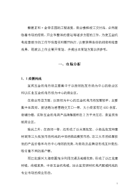 金帝庄园五金机电市场招商及推广方案