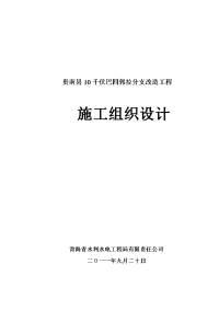 巴四郭拉分支改造)施工组织设计