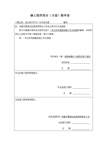 1.施工组织设计方案)报审表