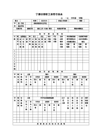宁都县教职工业绩考核表