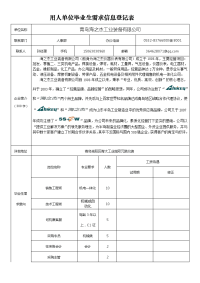 用人单位毕业生需求信息登记表