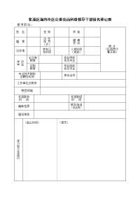 花溪区面向全区公推竞岗科级领导干部报名登记表