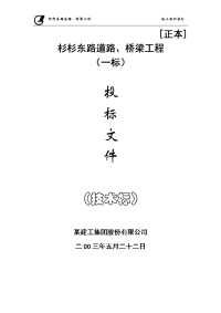 某市杉杉东路道路、桥梁施工组织设计