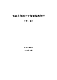 长春规划电子报批技术规程