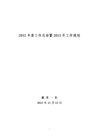 2011年年度工作总结