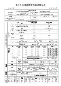 赣州市公共建筑节能审查备案登记表