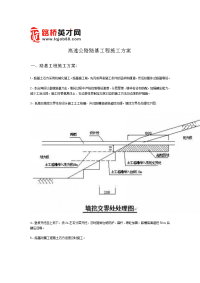 高速公路路基工程施工方案)