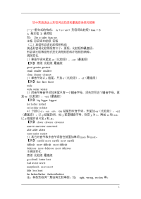 初中英语语法之形容词比较级和最高级讲练和答案[1]
