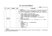 网上竞价设备采购清单