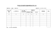 不稳定因素排查梳理情况登记表