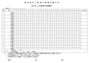 各项目考勤表及就餐表