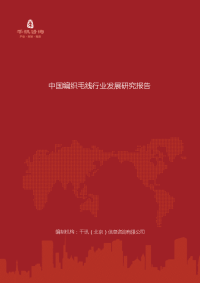 中国编织毛线行业发展研究报告