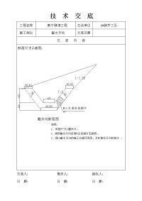 截水天沟技术交底