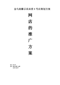 金乌炭雕示范3店推广方案1