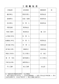 建筑施工安全资料表格