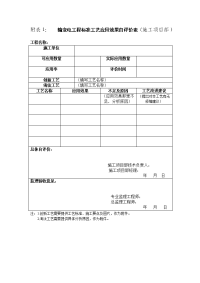 输变电工程标准工艺应用效果自评价表