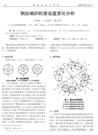 钢丝编织机拨齿盘变化分析