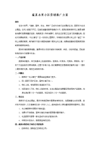 蔬菜水果小区营销推广方案