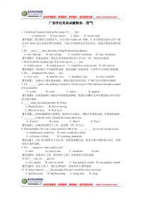 广西学位英语语法精讲：语气