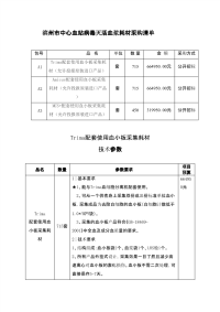 滨州市中心血站病毒灭活血浆耗材采购清单