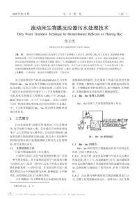 流动床生物膜反应器污水处理技术