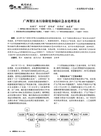 广西贺江水污染除铊和镉应急水处理技术