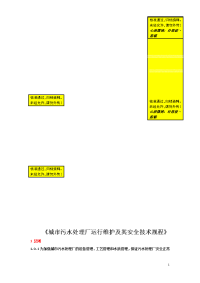 城市污水处理厂运行维护及其安全技术规程