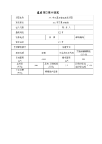 加油站项目环境影响报告表