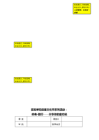 实验学院寝室文化节系列活动 修身&#183;践行——分享你的座右铭