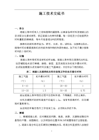 大金通村水泥路面施工技术交底