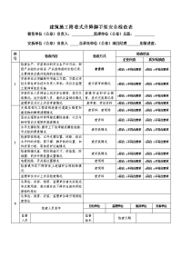 建筑施工附着式升降脚手架安全检查表