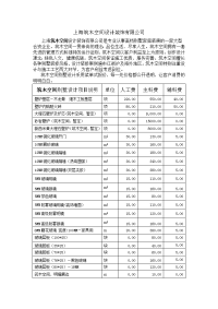 上海筑木空间别墅设计报价单