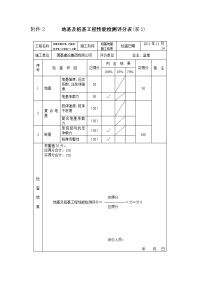 表2 地基及桩基工程性能检测评分表1