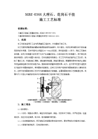 sgbz-0344大理石、花岗石干挂施工工艺标准
