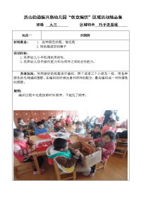 创意编织区域活动精品集样表(3)