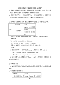 初中英语语法中考精品总复习教案—虚拟语气