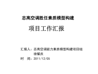 志高空调胜任素质模型构建项目报告会