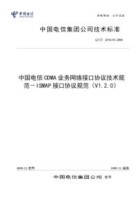 cdma业务网络接口协议技术规范