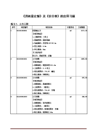 197782_《消耗量定额》及《价目表》的应用习题