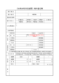 《水利水电科技进展》稿件登记表