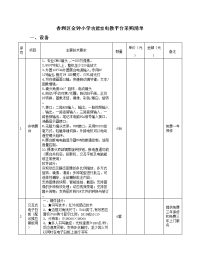 香洲区金钟小学功能室电教平台采购清单